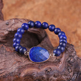 8MM Lapis Luzuli Antique Buddha Beads Bracelet Tibetan Bracelet Bead Jewelry