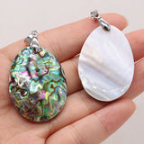 Abalone Shell Pendant for DIY Necklace 28x40mm