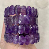 Amethyst Stone 7x14mm Bracelets Energy Magnetic Field Jewelry
