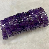 Amethyst Stone 7x14mm Bracelets Energy Magnetic Field Jewelry