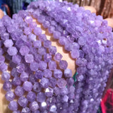Faceted Round Amethyst Beads 8x8mm for Jewelry Making