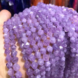 Faceted Round Amethyst Beads 8x8mm for Jewelry Making