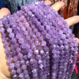 Faceted Round Amethyst Beads 8x8mm for Jewelry Making