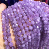 Faceted Round Amethyst Beads 8x8mm for Jewelry Making