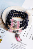 Sand Stone Beaded Bracelet with Gourd Accessories Gemstone Jewelry for Woman