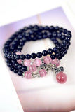 Sand Stone Beaded Bracelet with Gourd Accessories Gemstone Jewelry Gift