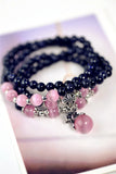 Sand Stone Beaded Bracelet with Gourd Accessories Gemstone Jewelry Gift