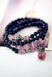 Sand Stone Beaded Bracelet with Gourd Accessories Gemstone Jewelry Gift