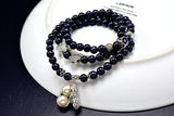 Sand Stone Beaded Bracelet with Peanut Accessories for Women