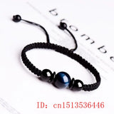 Tiger Eye Stone Beads Bracelet Health Wealth Lucky Women Jade