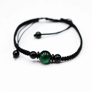 Tiger Eye Stone Beads Bracelet Health Wealth Lucky Women Jade