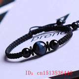 Tiger Eye Stone Beads Bracelet Health Wealth Lucky Women Jade
