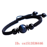 Tiger Eye Stone Beads Bracelet Health Wealth Lucky Women Jade