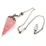 Chip Stone Pendulum Hexagonal Reiki Yoga Pyramid Pendant