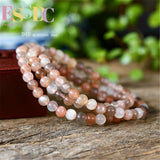 Colorful Moonlight Stone 6mm Moonstone Bracelet