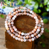 Colorful Moonlight Stone 6mm Moonstone Bracelet
