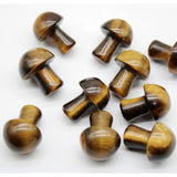 Dragon Bloodstones Mushroom Pendants for Jewelry Making 20pcs