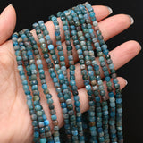 Faceted Apatite Stone Beads 4x4mm for Jewelry Making