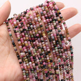 Natural Tourmaline Stone Beads for Jewelry Making 3x4mm