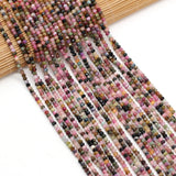 Natural Tourmaline Stone Beads for Jewelry Making 3x4mm
