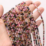 Natural Tourmaline Stone Beads for Jewelry Making 3x4mm