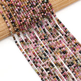Natural Tourmaline Stone Beads for Jewelry Making 3x4mm