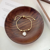Fresh Water Pearl Bracelet Eco Brass 14k Real 2021