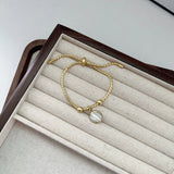 Fresh Water Pearl Bracelet Eco Brass 14k Real 2021