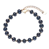 Natural Freshwater Pearl Fine Bracelet for Women Charm 18K Real