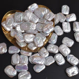Baroque Shaped Rectangular Pearl Beads 15X19mm DIY Accessories