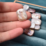Baroque Shaped Rectangular Pearl Beads 15X19mm DIY Accessories