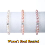Freshwater Pearl Bracelet Rice-shaped Elastic Jewelry