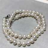 Freshwater Pearl Pink Purple Jades Cross Pendant Necklace