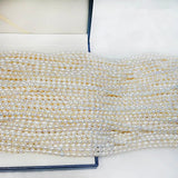 Freshwater Pearl Rice Grain Shape 5-6MM Necklace