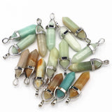Amazonite Pillar Point Pendulum Pendant Necklace Charm