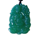 Green Agate Guanyin Pendant Chalcedony Lapras Jewelry