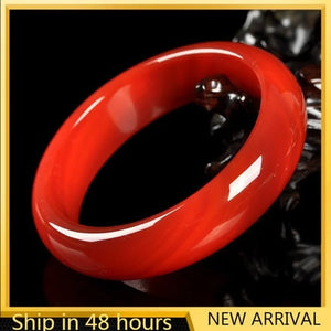 Natural Handcarved Red Agate Bangle Bracelets Women Bangle Jade Jewelry