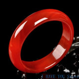 Natural Handcarved Red Agate Bangle Bracelets Women Bangle Jade Jewelry