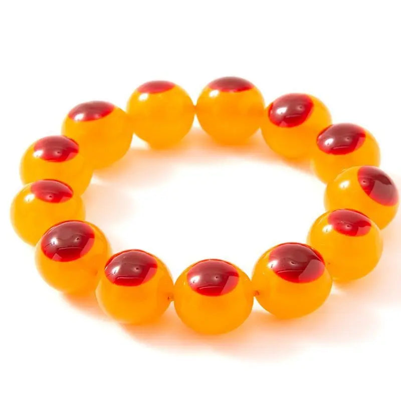 Natural Red Bird Head Bracelet Amber Honey Wax Bracelet