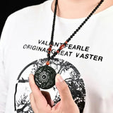 Natural Hetian Jade Gossip Green Pendant Necklace Jewelry Men Women