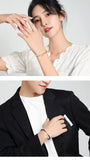 Hetian Jade Lucky Bracelets Black/Pink Couple Fine Jewelry