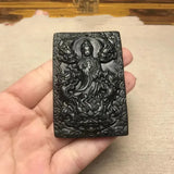 Ice Medicine King Shi Jiulong Guanyin Pendant Dragon Protector