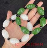 Hotan Jade Beads Elastic Bracelet DIY Lucky Jade Jewelry Female Exorcism Amulet