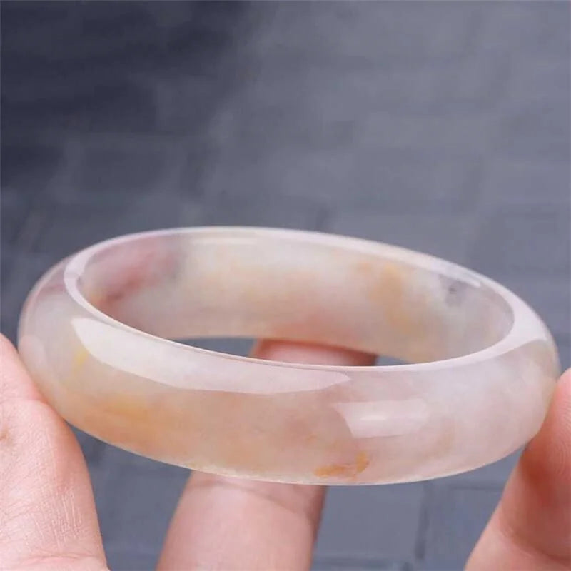 Natural Ice Golden Jade Violet Bracelet Women's Jade Bracelet