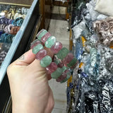 Natural Mix Strawberry Quartz Stone Beads 9mm