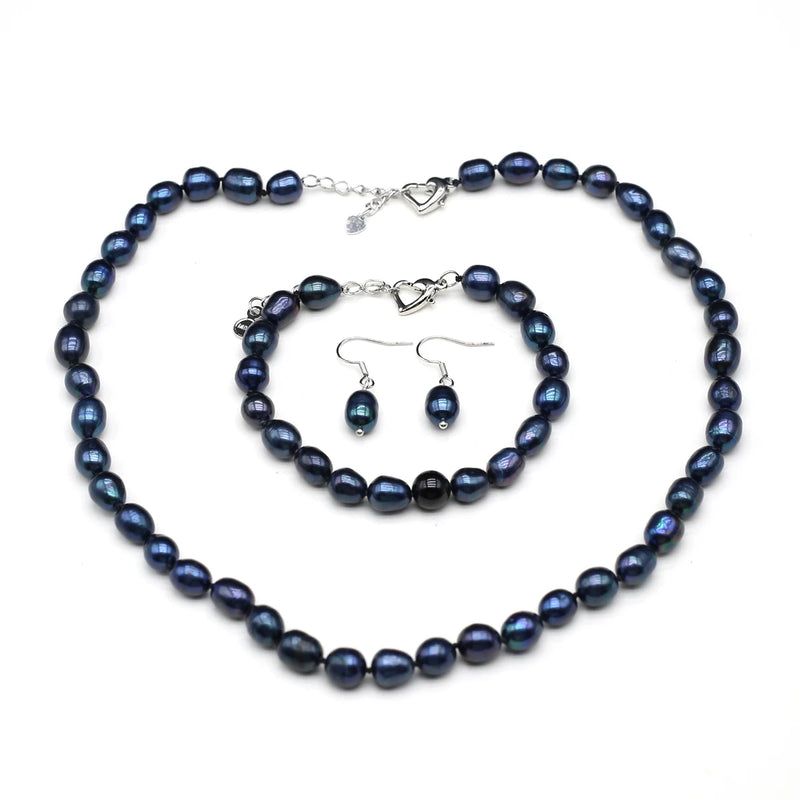 Elegant Natural Pearl Jewelry Set for Women