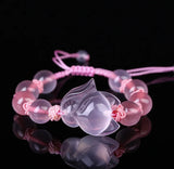 Pink Crystal PIXIU Bracelet DIY for Women Jade Beads Jewelry