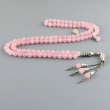 Natural Pink Crystal Stone Bracelet Tassel Crystal Jewelry Beads