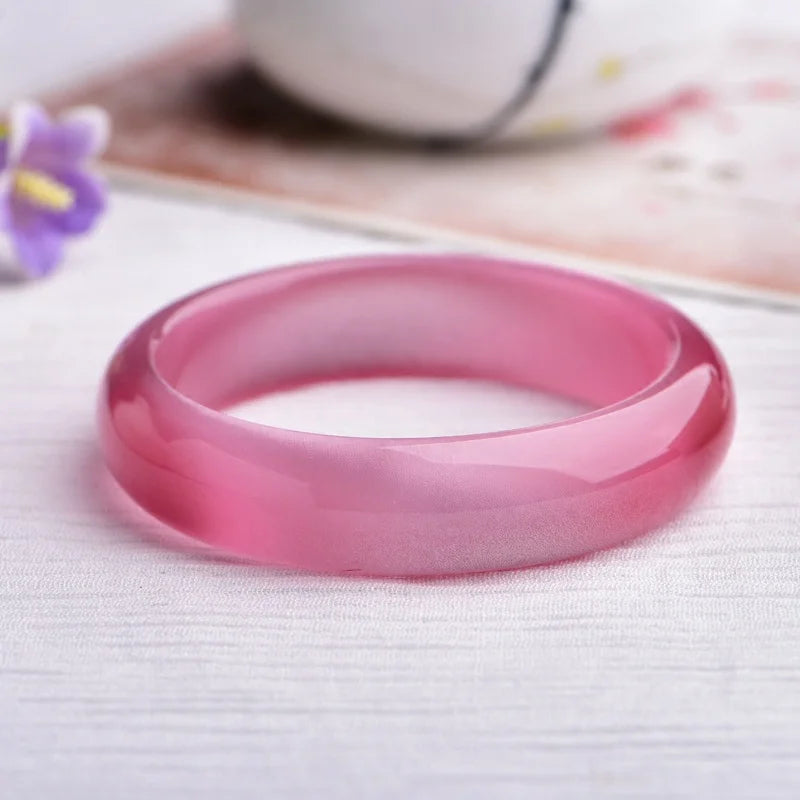 Natural Pink Opal Bracelet Women's Joker Jade Bracelet Jewelry