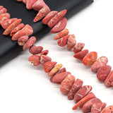 Raw Stone Grass Coral Beads for DIY Jewelry Making